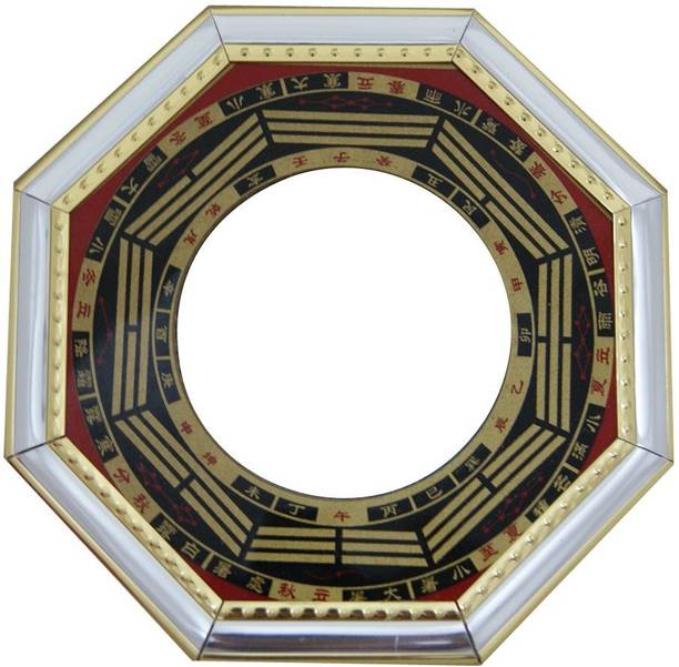 SWISS WONDER Bagua Mirror for Vastu Feng Shui Convex Bagua Mirror Decorative Showpiece  -  15.24 cm