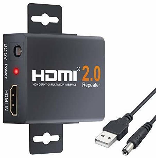 microware 2160P 3D 4K HDMI Signal Repeater Extender Booster Adapter Over Signal HDTV 60 Meters Lossless Transmission Media Streaming Device