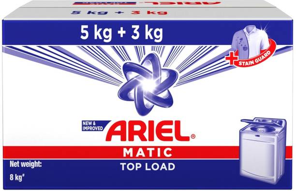 Ariel Matic Top Load Detergent Washing Powder - 5kg with 3kg Free Offer Detergent Powder 8 kg