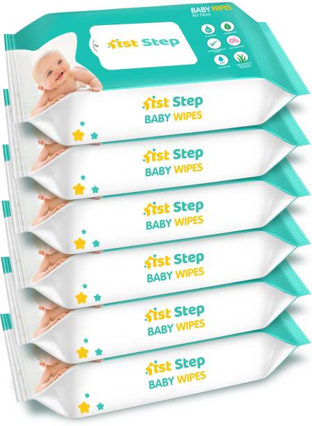 1st Step Baby Wet Wipes Enriched With Aloe-Vera And Jojoba Oil (Pack Of 6)