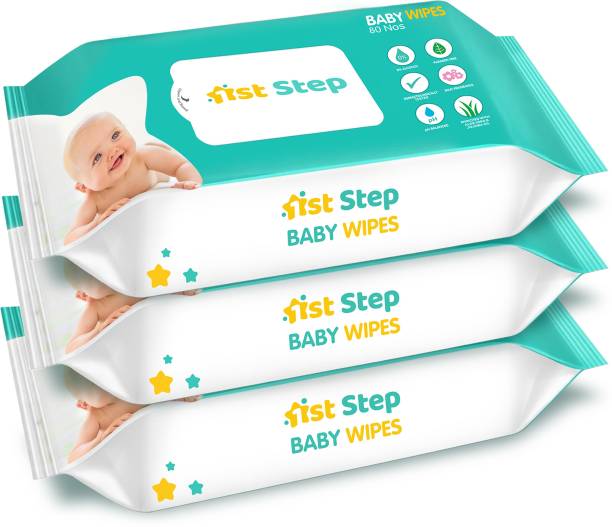 1st Step Baby Wet Wipes Enriched With Aloe-Vera And Jojoba Oil (Pack Of 3)