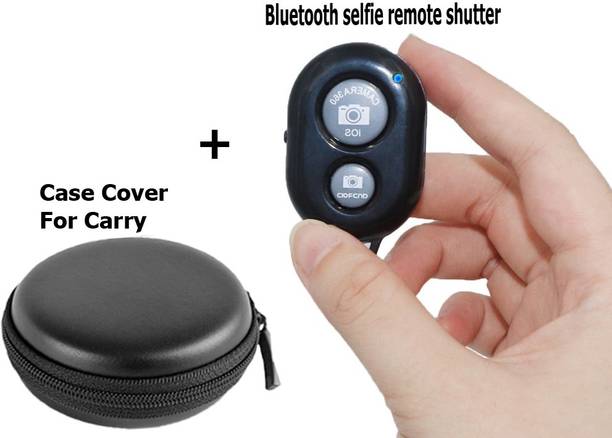 BOPUD Bluetooth Selfie Shutter Remote With carry pouch Photo Clicker for IOS, Android  Camera Remote Control