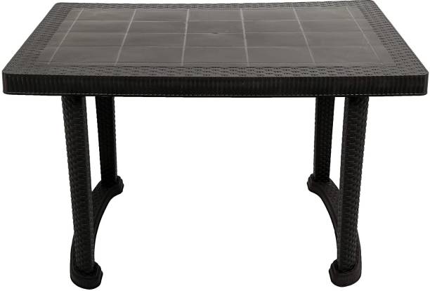 Esquire TROFI BK Plastic 4 Seater Dining Table