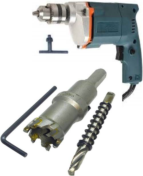 Gadariya King 10 mm Electric Drill Machine Heavy with TCT 19mm TCT Cutter, For Industrial Hammer Drill