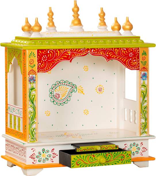 FurniGully Mandir Temple for Home Pooja, Arti Solid Wood Home Temple Solid Wood Home Temple Solid Wood Home Temple