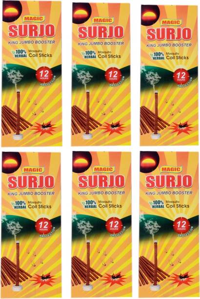 Surjo Natural Mosquito Repellent Coil Sticks 60 Mosquito Coil