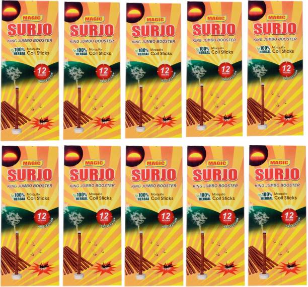 Surjo Natural Mosquito Repellent Coil Sticks 100 Mosquito Coil