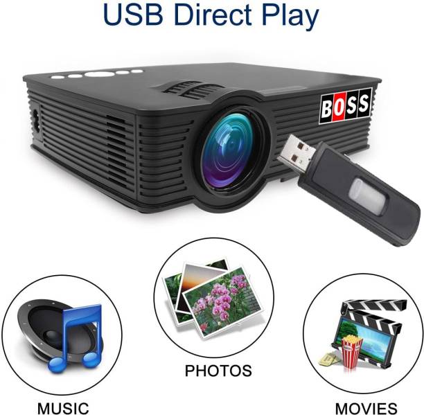 BOSS S22A | Android 6 | 3D Full HD 1980 x 1080p | Contrast 4000 : 1 | 2100 Lumens (2100 lm) Portable Projector