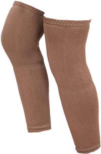 malvina Men'S Wool Warm Winter Protective Knee Cap, Dark Brown Knee Support
