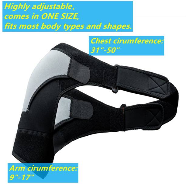 keycraze Adjustable Shoulder Stability Brace for Women & Men, Compression Shoulder Support