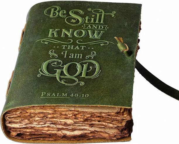 The Vintage Journal Premium Leather Journal With 100% Recycled Handmade Paper A5 Diary Un-Ruled 200 Pages