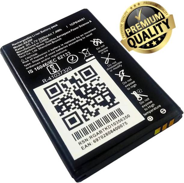 MATSV Mobile Battery For  Jio Phone AE20F / BR-2000 / 2000mAh Premium Quality