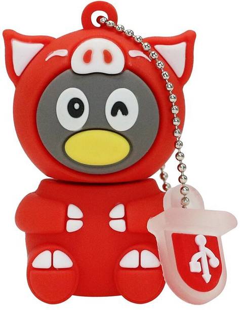 PANKREETI PDT713 Cartoon Designer 32 GB Pen Drive Compatible with Netbook, Gaming Console, Desktop Computer, Television, Laptop USB 2.0 Rubber Case