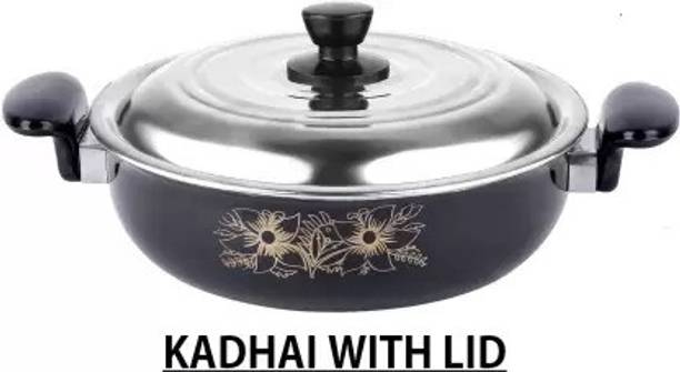 Maharajee Non sticky Kadhai with LID 28 cm ढक्कन के साथ