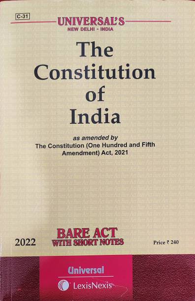 Constitution Of India Bare Act With Short Notes
