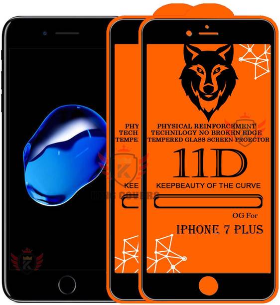 KING COVERS Tempered Glass Guard for IPHONE-7 PLUS Edge to Edge Tempered Glass