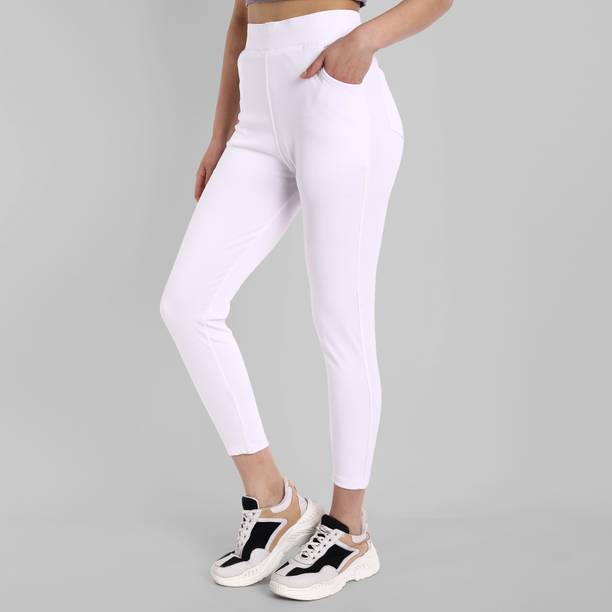 GREEN-SHADE White Jegging