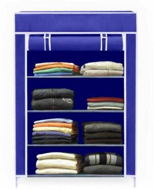 S . K Store Carbon Steel Collapsible Wardrobe