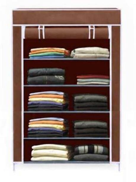 S . K Store Carbon Steel Collapsible Wardrobe