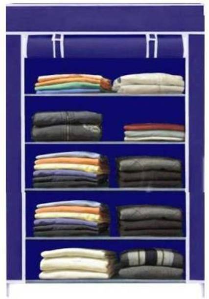 S . K Store Carbon Steel Collapsible Wardrobe