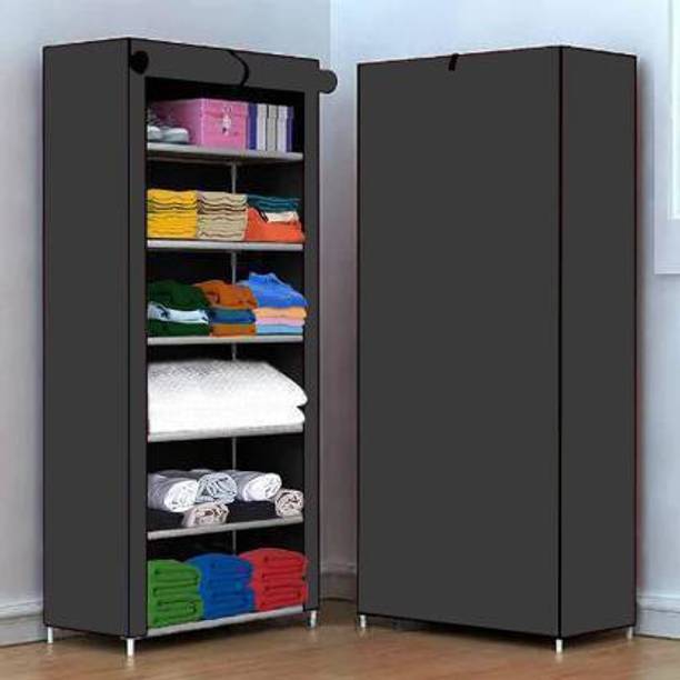 FurniGully Carbon Steel Collapsible Wardrobe