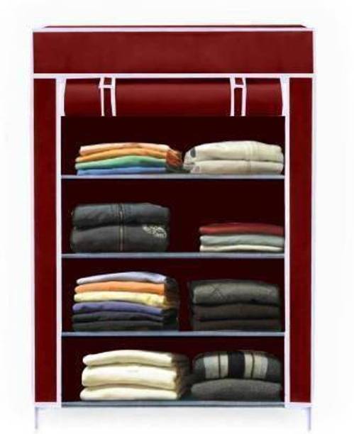 S . K Store Carbon Steel Collapsible Wardrobe