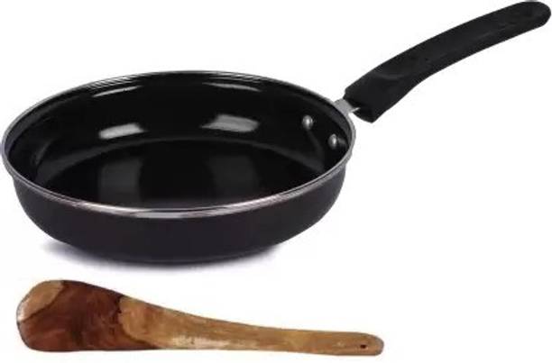 Maharajee Nonstick Fry Pan 21 cm diameter 0.4 L capacity , Spatula-1 Fry Pan 22 cm diameter 0.5 L capacity
