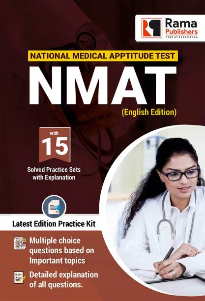 NMAT 15 Practice Sets And Solved Papers Book For Exam With Latest Pattern And Detailed Explanation By Rama Publishers
