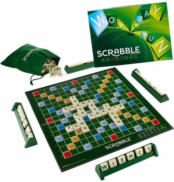 ZARQITO Crossword Scrable Board Game Spelling Game for Kids & Adult Multi-Player Word Games Board Game