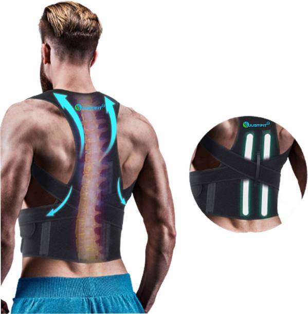 JUSTIFIT Posture corrector belt for upper and lower back pain support for men and women Posture Corrector