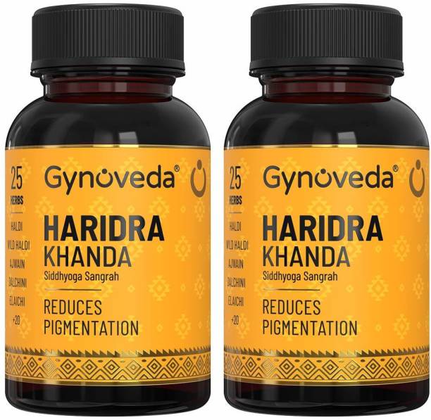 Gynoveda Haridra Khanda Anti Pigmentation Ayurvedic Tablets, 480 | Remove Tan, Dark Spots