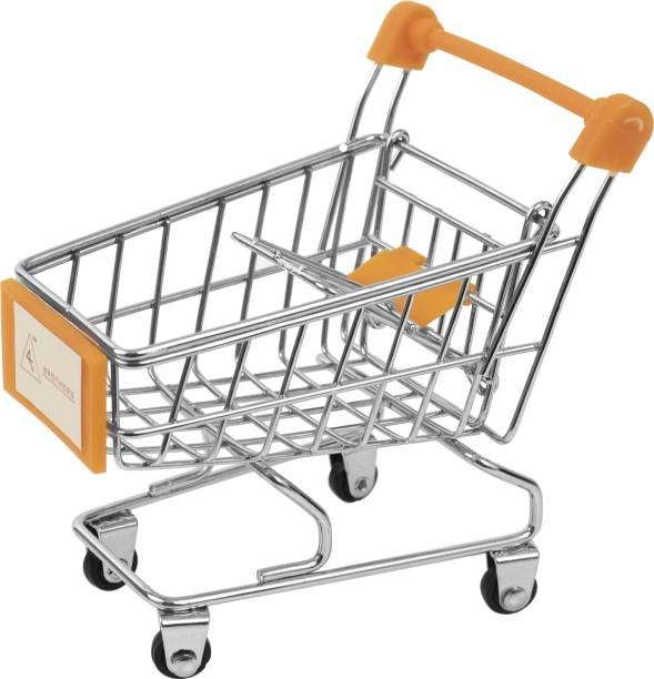 Spillbox Mini Supermarket Shopping Cart Trolley Toy for Children - (Dblue)