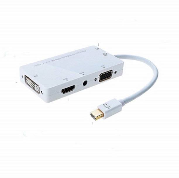 SINGING NOISE  TV-out Cable 4 in 1 Mini Display Port Thunderbolt to HDMI/DVI/VGA/Audio Converter Adapter_