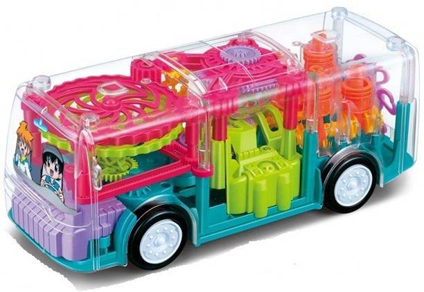 SARASI 3D Gear Light Bus Music Light Mechanical Gear Bus