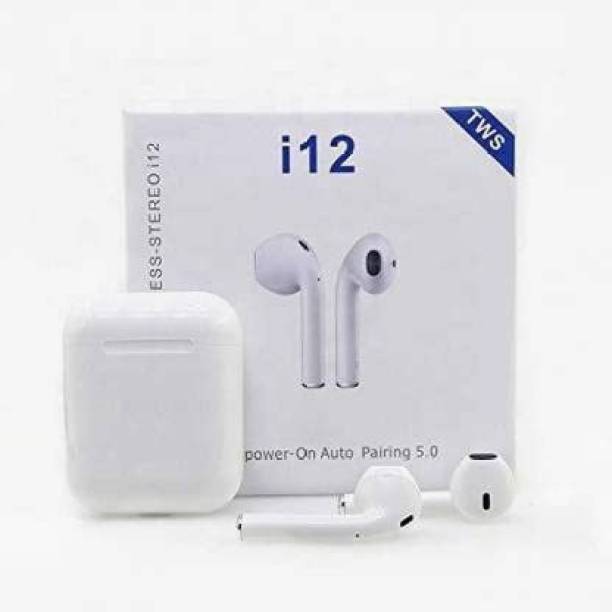 CHIMU i2s_MA05 Bluetooth Headset (White, True Wireless) Smart Headphones