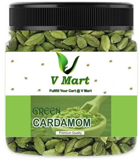 V MART Green Cardamom Big Size Elaichi / Whole Green Elaichi
