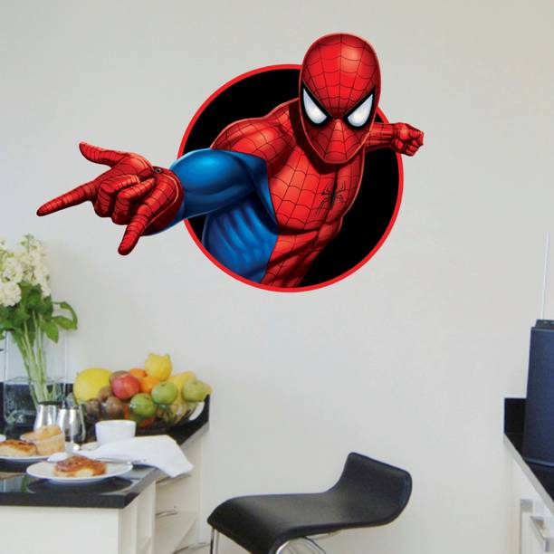Saiii Designs 45 cm spiderman Self Adhesive Sticker