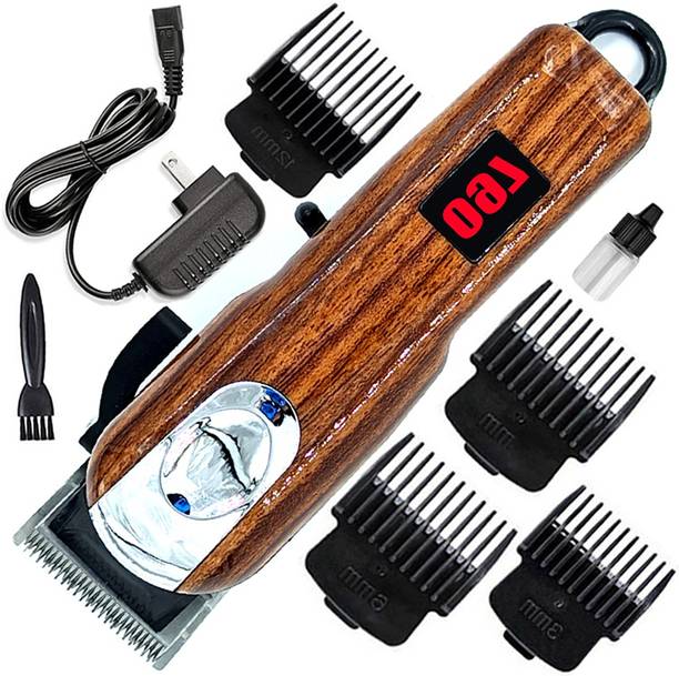 POSBM Professional Rechargeable Waterproof Beard Mustache Trimmer Hair Clipper Razor L Fully Waterproof Trimmer 120 min  Runtime 4 Length Settings