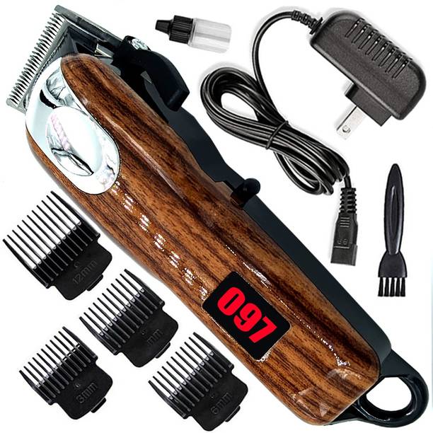 DMG 2in1 AC-DC Waterproof Rechargeable Hair Clipper Beard Mustache Trimmer 062 Fully Waterproof Trimmer 120 min Runtime 4 Length Settings