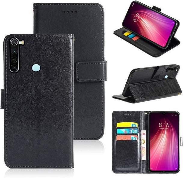 Juberous Flip Cover for Mi Redmi Note 8