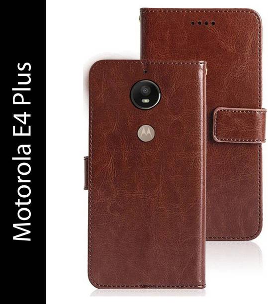 Juberous Flip Cover for Motorola Moto E4 Plus