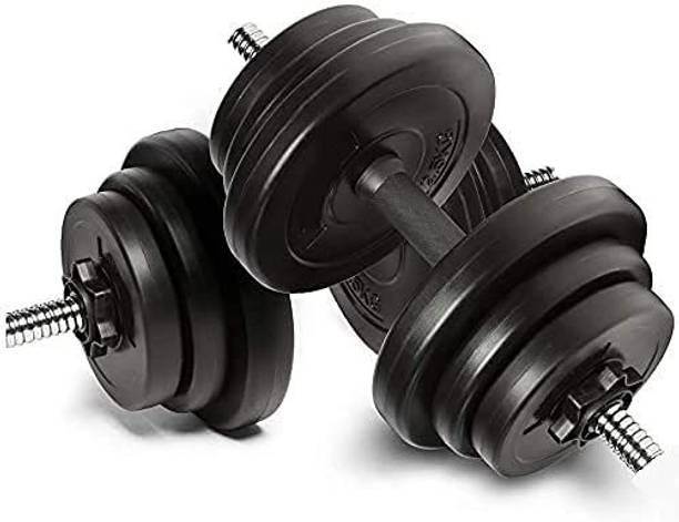 LCARNO Home Gym Set, Rubber Dumbbell Set, Rubber Dumbbell Plates (2KG X 4PCS) Adjustable Dumbbell
