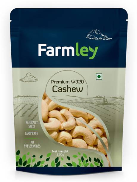Farmley Premium W320 Cashew, 100% Natural, Handpicked,Raw Cashew Cashews (250 g) Cashews