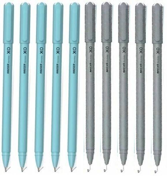 HAUSER XO Pack of 10(5 Blue+5Black) Ball Pen