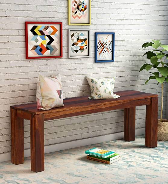 WOODTREND Solid Sheesham Wood 2 Seater Bench For Home,Office & School Solid Wood 2 Seater