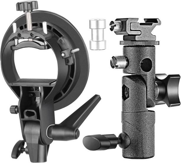 SHOPEE Branded Universal E-Type and S-Type Bracket Holder with Elinchrome Mount for Speedlite Flash Snoot Softbox Beauty Dish Reflector Umbrella Photo Studio Camera Rig