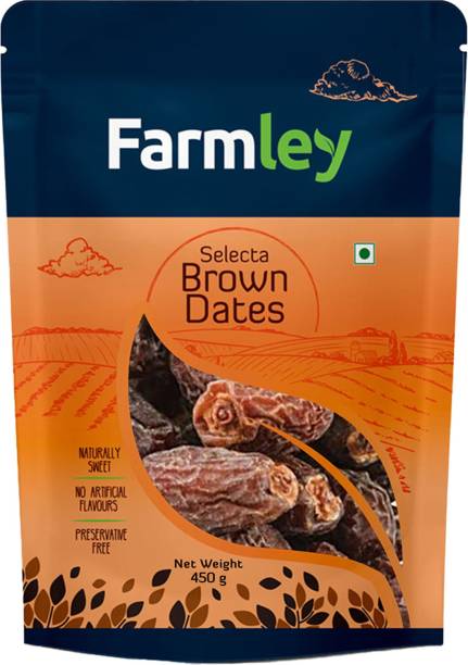 Farmley Selecta Brown Dry Dates, 100% Natural (450 g) Dry Dates