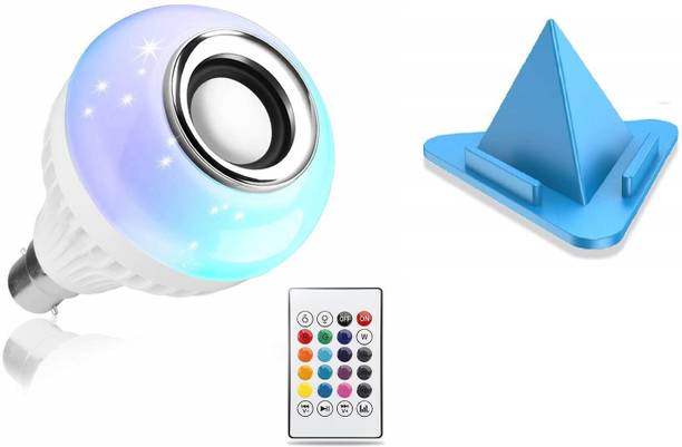 MUSTTALK LED Music Light Bulb, E27 and B22 led Light Bulb with Bluetooth Speaker RGB Self Changing Color Lamp Built-in Audio Speaker for Home, Bedroom, Living Room, Party Decoration Smart Bulb