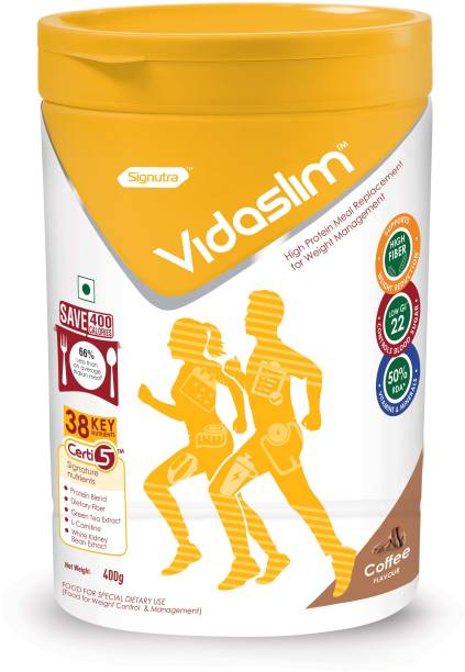 Signutra Vidaslim High Fiber Supplement for Weight Management, 400 g (Coffee Flavor) Nutrition Drink