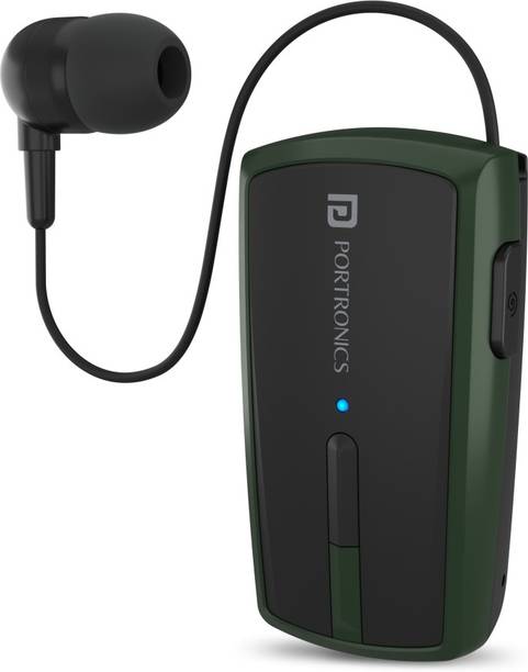 Portronics Harmonics Klip 4 Retractable Bluetooth Headset